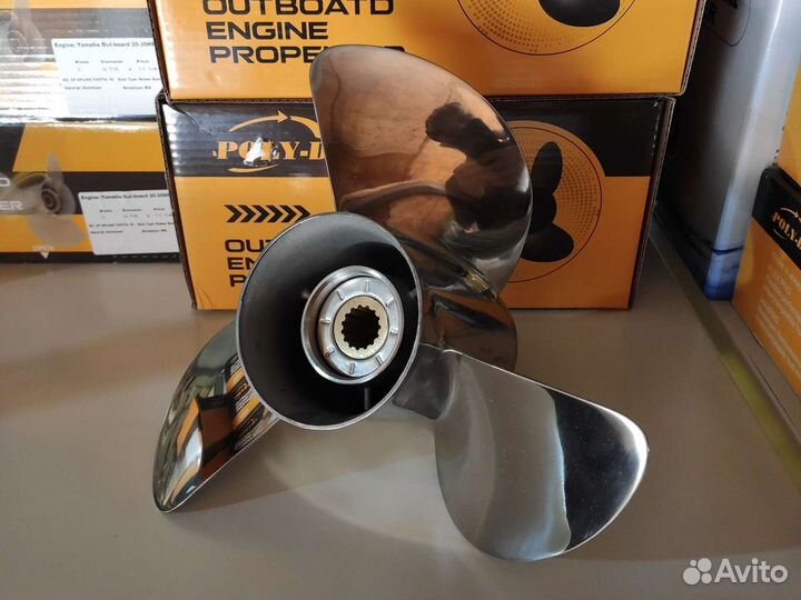 Винт гребной Yamaha 60-140 hp, шаг 19, сталь