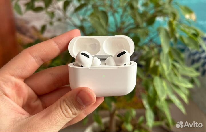 Airpods pro с шумоподавлением + чехол в подарок