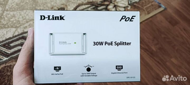 Сплиттер D-link DPE-301GS (Инжектор)