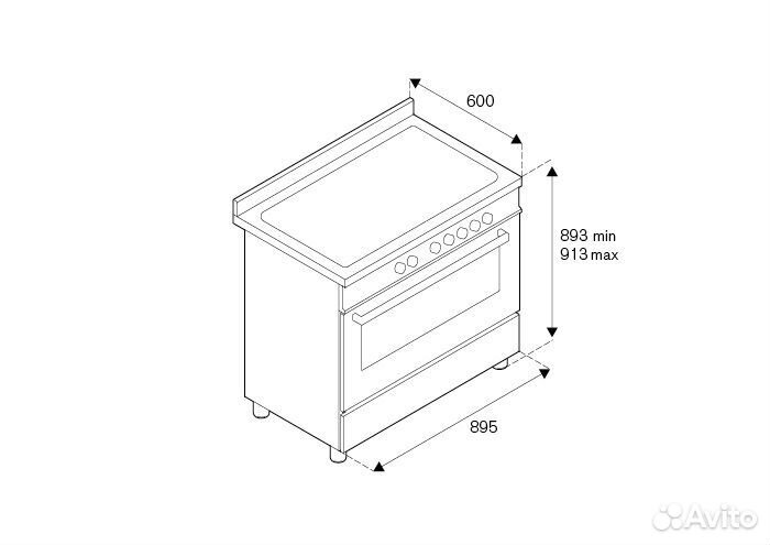 Варочный центр bertazzoni MAS95I1enet