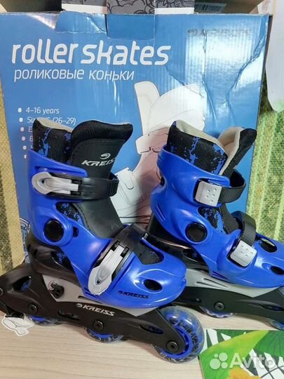 Роликовые коньки детские раздвижные 26-29