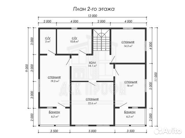 Каркасный дом под ключ 234м2 с двумя террасами