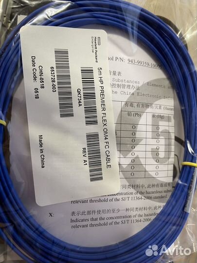 Кабель HPE 5m Premier Flex OM4 FC