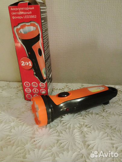 Фонарик светодиодный аккумуляторный