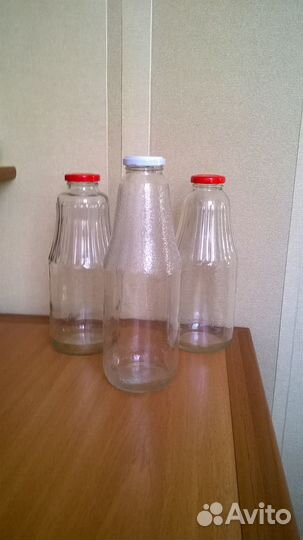 Бутылки стеклянные и 3-х литровые бутыля