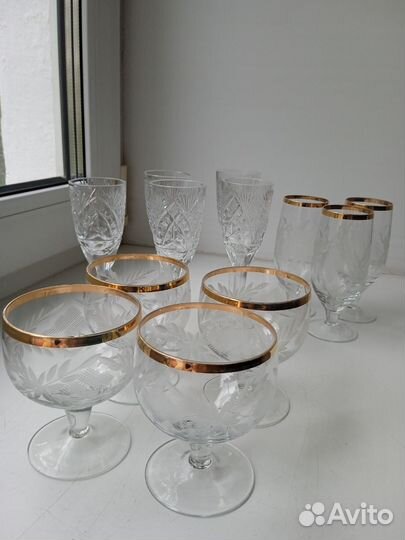 Рюмки, фужеры