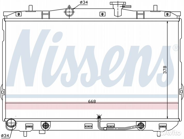 Радиатор охлаждения двс hyundai coupe (2002) 2.0