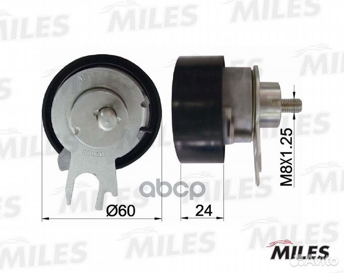 Натяжной ролик грм AG02061 Miles