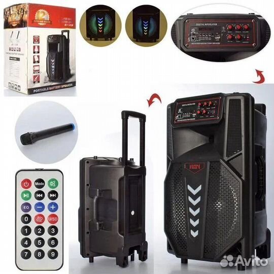 Портативная колонка Караоке Мощная LT-1205