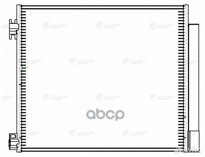 Радиатор кондиц. lrac14EA luzar