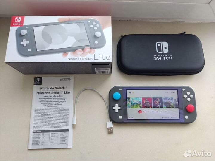 Прошитая Nintendo Switch Lite 128Gb+игры
