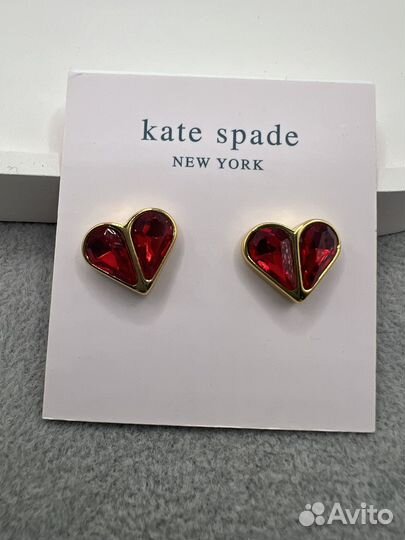 Серьги сердца Kate Spade