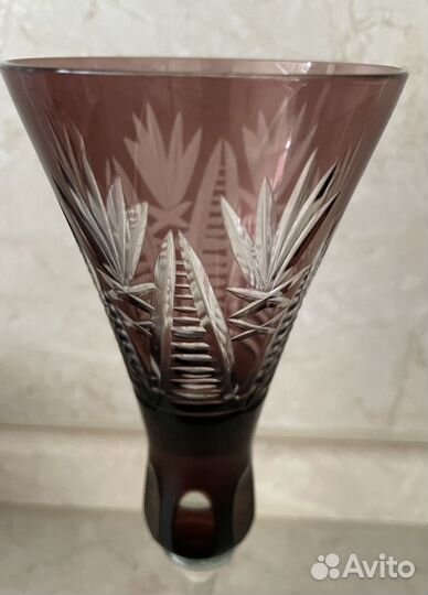 Фужеры Марганец Хрусталь СССР, 2 шт, 22,5 см