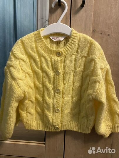 Кардиган для девочки 80
