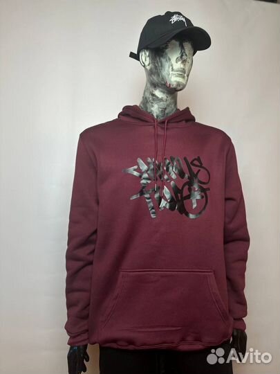 Худи Minus Two Бордовое