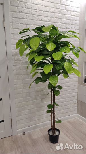 Искусственное дерево, искусственные цветы, фикус