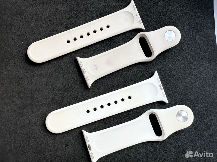Starlight и белые ремешки apple watch 41 40mm
