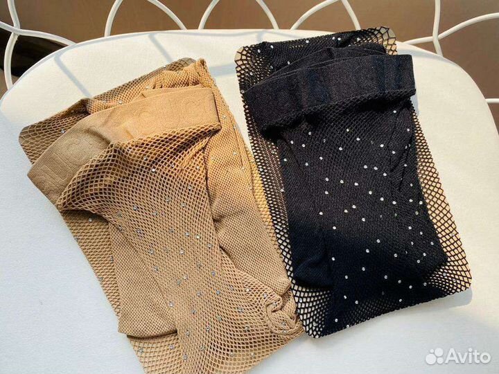 Шикарные ювелирные колготки Gucci со стразами(2 цв