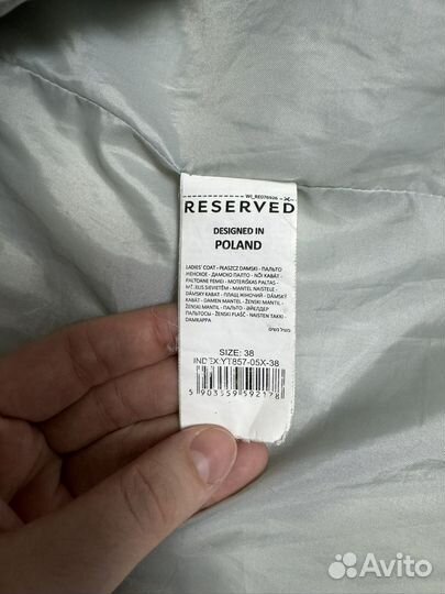 Пуховик reserved женский куртка зима