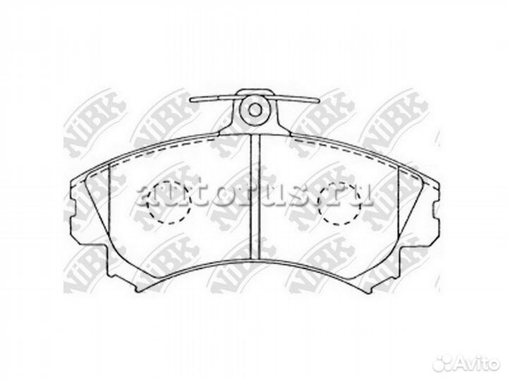 Колодки тормозные передние NiBK PN3090