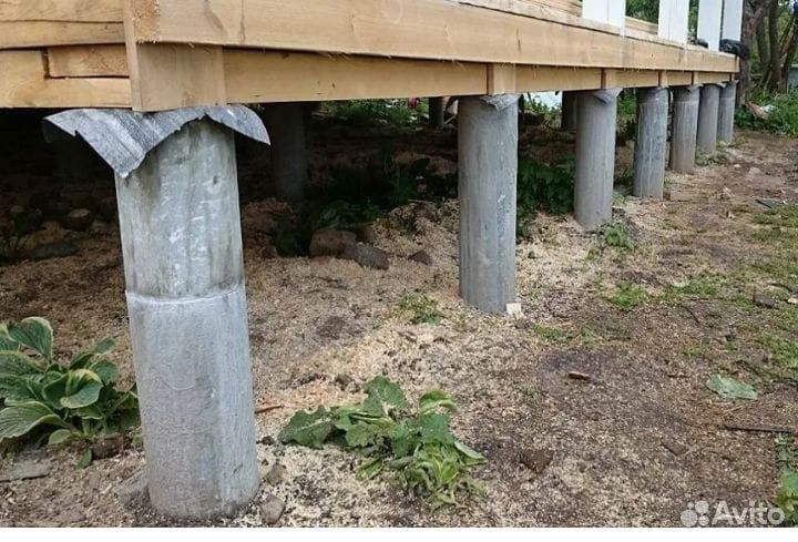 Свайный фундамент. Опалубка. Магнитогорск