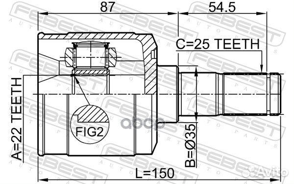 ШРУС 1211-accat 1211-accat Febest