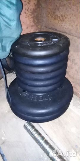 Штанга гриф блины Barbell