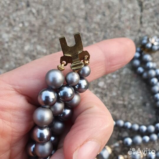 Винтажное колье из искусственного жемчуга