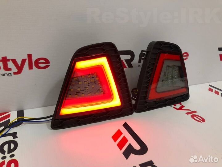 Фонари в задний бампер Honda Fit с14г 4 Режима