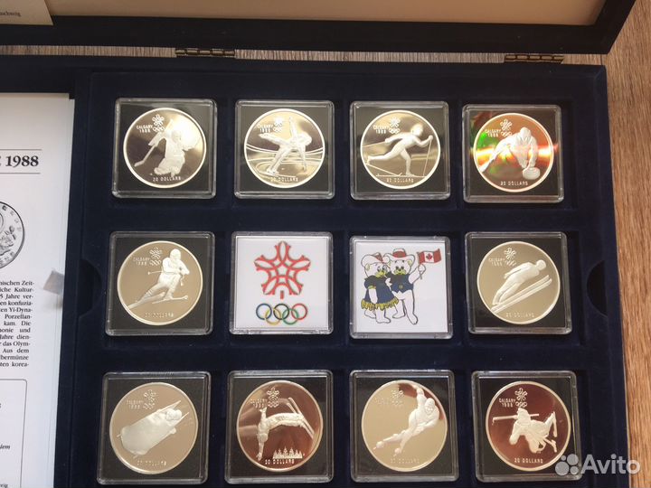 Серебро. Олимпиада Калгари + Сеул 1988 год
