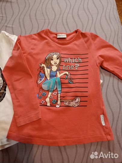 Две футболки лонгслив 4-6лет H&M