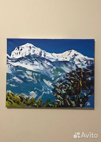 Картина акрилом на холсте