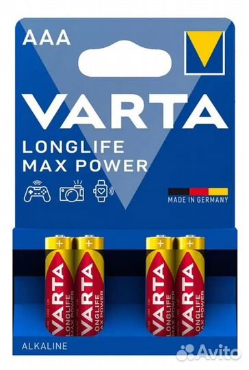 Элемент питания ааа LR03 Varta Longlife (алкалинов