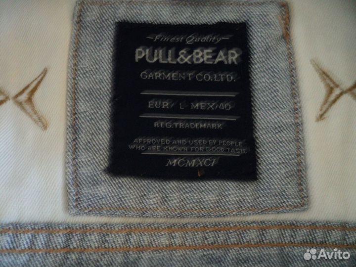 Джинсовая куртка Pull and Bear размер L подойдет н