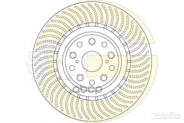 6064895 Диск тормозной lexus LS460-600 передний