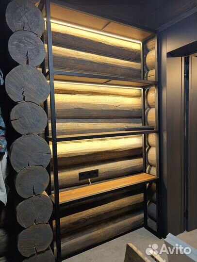 Полки, стеллажи с подсветкой