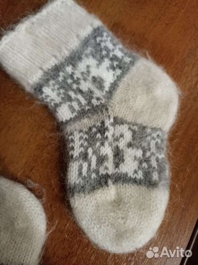 Носки пуховые на малыша