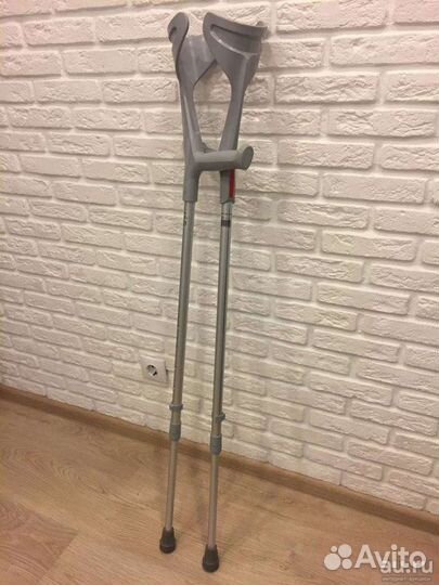 Костыли с опорой под локти и подмышечные. Аренда