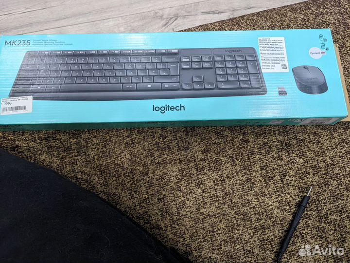 Клавиатура и мышь logitech
