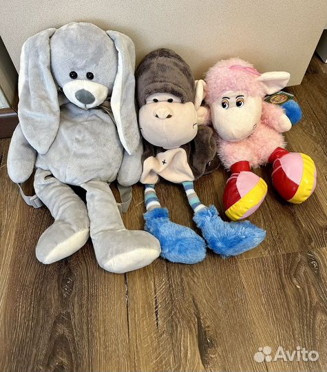 Мягкие игрушки рюкзак и с замочком