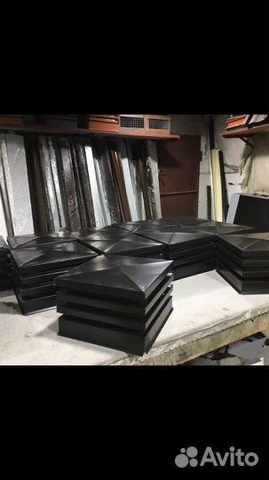 Колпаки на столбы забора#85