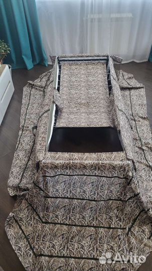 Лежачий скрадок на гуся