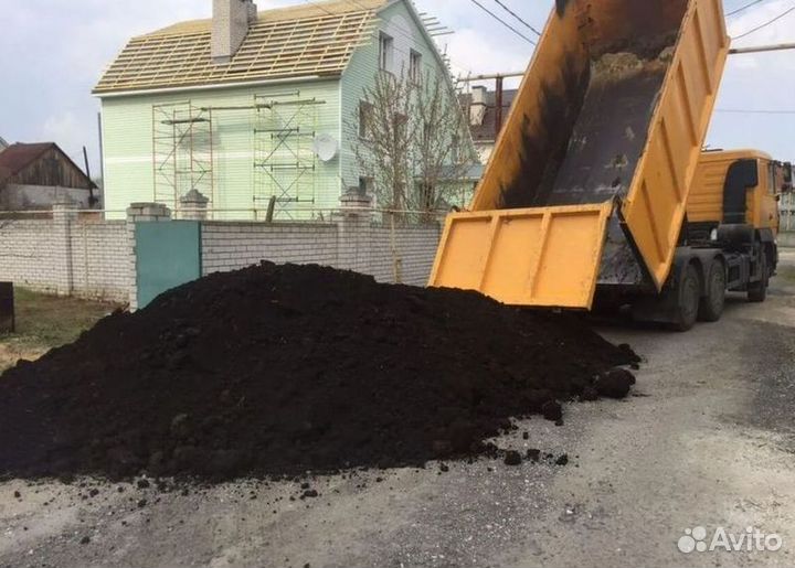 Доставка сыпучих материалов (грунт, чернозём, песо
