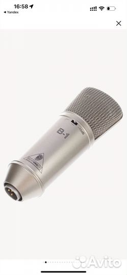 Студийный микрофон behringer b1