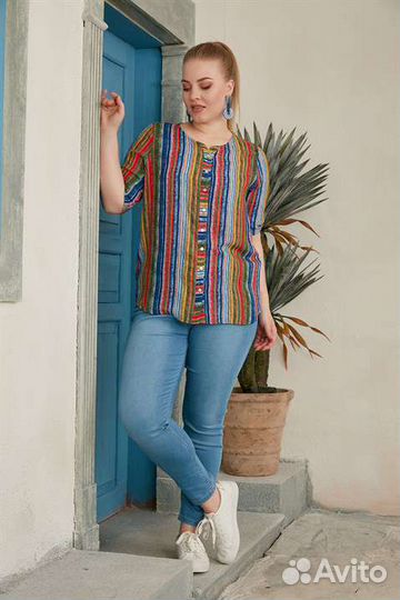 Рубашка блузка большие размеры, Турция