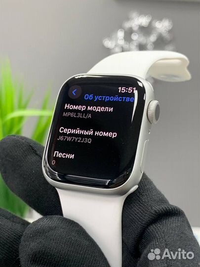 Часы Apple Watch 8 41mm (акб 100) Silver Оригинал