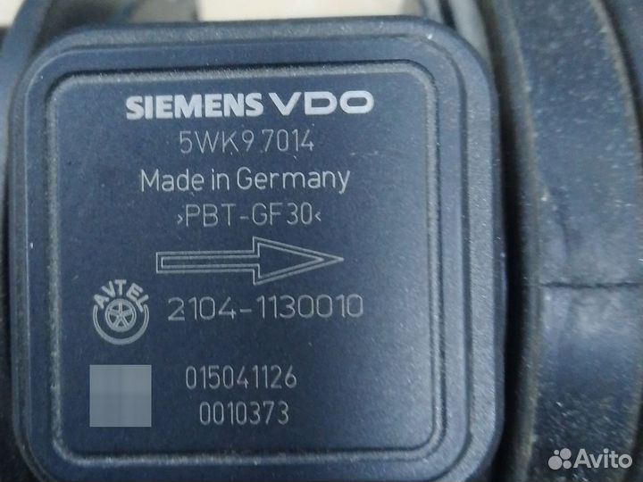 Дмрв Датчик массового расхода воздуха Siemens VD0