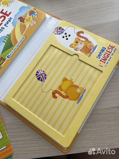 Детская книга по изучению английского (на итальянс