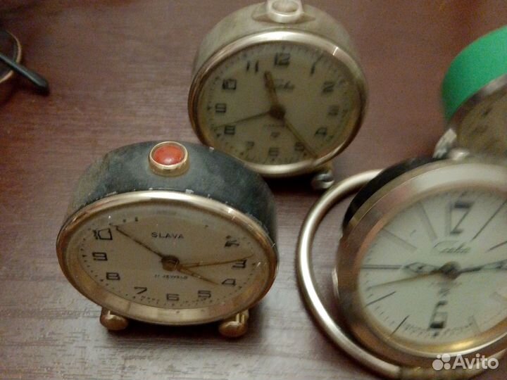 Часы будильник СССР слава