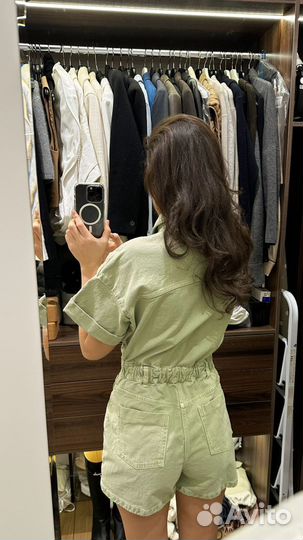 Джинсовый комбинезон zara